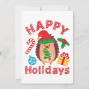 Search for cute animal christmas cards Hedgehog