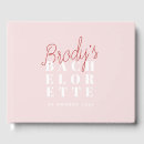 Search for bachelorette guest books Pink