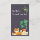 Search for pet and house sitting business cards Cute