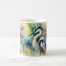 Search for heron mugs Watercolor