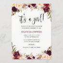 Search for marsala baby shower invitations Fall