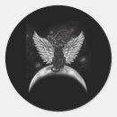 Search for black cat moon stickers Haunted night