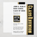 Search for college class reunion postcards Gold