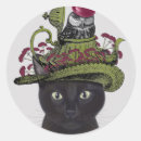 Search for cat owl stickers Black cats