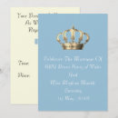 Search for crown wedding invitations Blue