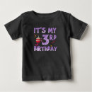 Search for 3rd birthday baby shirts Celebration