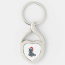 Search for christmas kitten key rings Santa