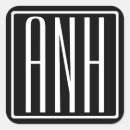 Search for 3 letter monogram stickers Black and white