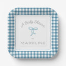 Search for blue gingham plates Bow