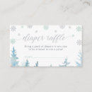 Search for winter diaper raffle baby shower invitations Silver