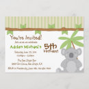 Search for koala party invitations Jungle