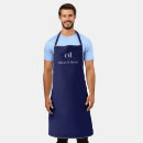 Search for waiters aprons Blue and white