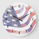 Search for american flag patriotic clocks Stars and stripes