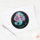 Search for black and white mermaid stickers For kids