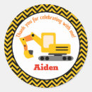 Search for truck birthday stickers Excavator