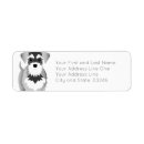 Search for schnauzer return address labels Terrier