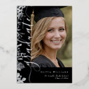 Search for black and silver graduation invitations Party
