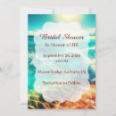 Search for beach bridal shower invitations Destination
