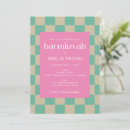 Search for pink and mint green invitations Modern