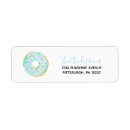 Search for frosted return address labels Blue