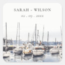 Search for ocean wedding stickers Modern elegant