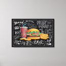 Search for fast food canvas prints Burger