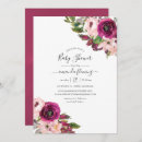 Search for marsala baby shower invitations Watercolor