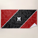 Search for red and black beach towels For kids