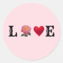 Search for love flowers pink rose stickers Floral