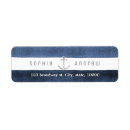 Search for navy blue and white stripes return address labels Anchor