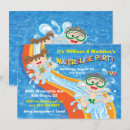 Search for waterslide birthday invitations Boy