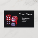 Search for gamble business cards Dice