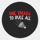 Search for badminton player stickers Funny