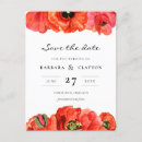 Search for poppy save the dates Red poppies