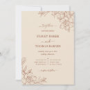 Search for copper invitations Simple minimalist