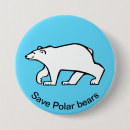 Search for save polar bears badges Climate change