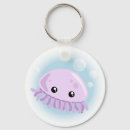 Search for cute jellyfish key rings Kawaii