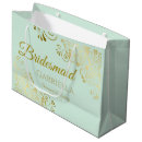 Search for green gold gift bags Bridesmaid