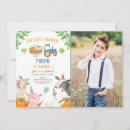 Search for fall farm birthday invitations Petting zoo