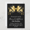 Search for magnetic birthday invitations Black
