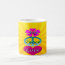 Search for blue peace sign mugs Pink