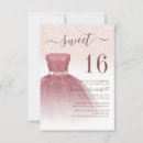 Search for pink rose gold blush sparkly drips invitations Princess