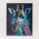 Search for giraffe puzzles Watercolor