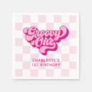 Search for 70s retro napkins Hot pink