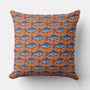 Search for orange and navy blue cushions Fish