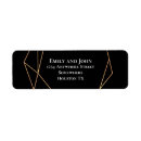 Search for gold lines return address labels Stylish