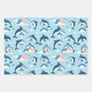 Search for dolphins wrapping paper Cartoon
