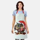 Search for funny bird aprons Owl