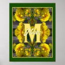Search for flower monogram posters For her