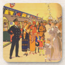 Search for vintage travel coasters Lithograph